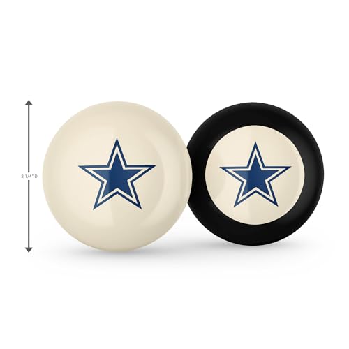 Imperial NFL Logo Cue Ball & 8 Ball Combo Set - color: Dallas Cowboys, White