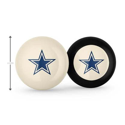 Imperial NFL Logo Cue Ball & 8 Ball Combo Set - color: Dallas Cowboys, White