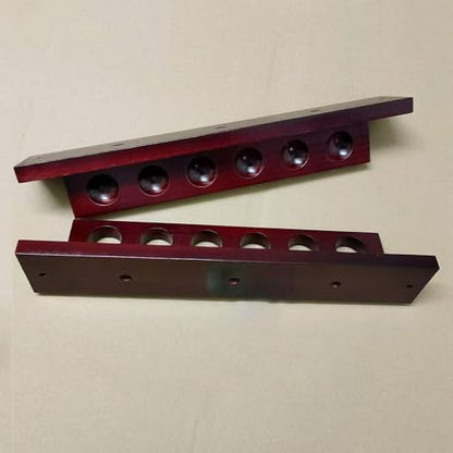 Yiju Billiards Pool Holder Wall Mounted Wood Cue Rack Pool Cue Storage Organizer Billiards Rod Holder Sturdy Wooden Material Suitable for Game Room Pool Ba