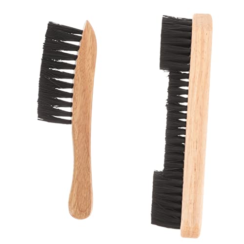 Mipcase 2pcs Billiards Table Brush Set Pool Table Cleaner Rail Edge Brush Multi-use for Club