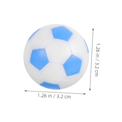 Abaodam 6pcs Foosball Balls Mini Football Game Accessories Tabletop Soccer Replacement Balls Bright for Adult Boys and Girls