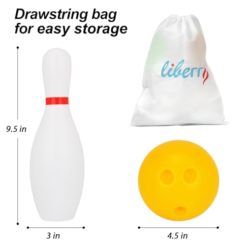 Liberry Toys for 2 3 4 Year Old Boys Girls Christmas Birthday Gift, Toddler Bowling Set and Kids T-Ball Set