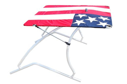 Big Air Super Shadow Wakeboard Tower Bimini Top - 76" x 76" - Mounts Over Existing Wake Tower - color: Ole Glory