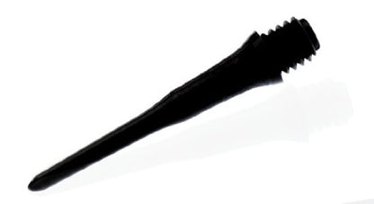 Lstyle Dart Tips: Original Lippoint - Soft Tip Dart Points - 2BA Thread - Regular Length - 2 Pack Black - color: Black