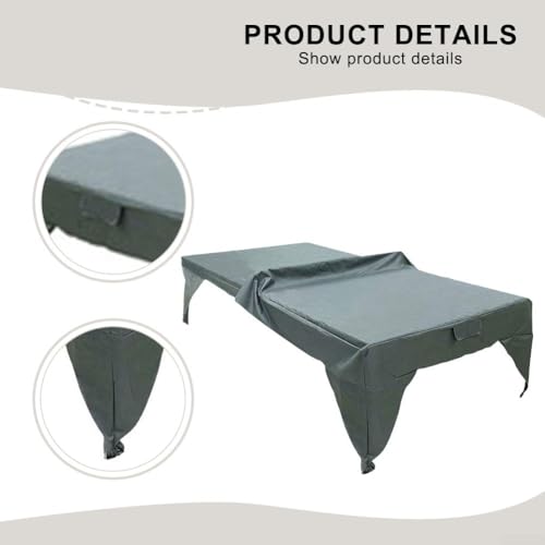 Sunproof Table Tennis Table Gray Outdoor Dust Protector Impermeable Pong 280x153x73cm 190t Polyester Having Storage Bag Tables(210D) - size: 210D