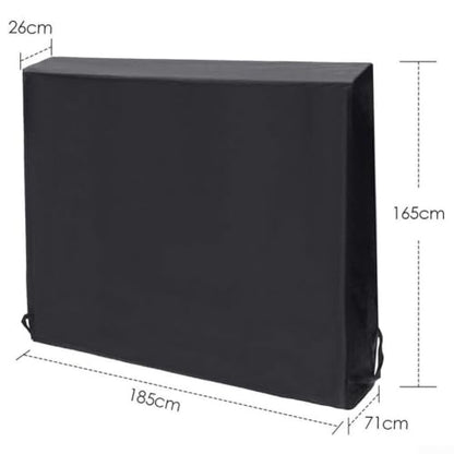 Table Tennis Table Cover Waterproof Dustproof 210D Polyester Fits Standard Folding for ping Pong Tables