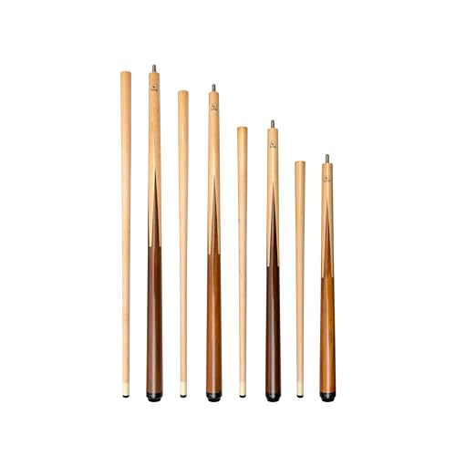 ASKA Short Pool Cue Sets, Canadian Maple Billiard Cue Sticks, 13mm Tip, 5/16x18 Joint, Multi-Set Options for Home & Game Rooms - style: Set of 4, Sneaky Pete