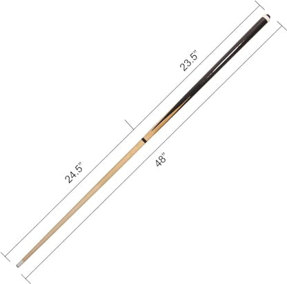 Pool Cue Sticks 48" 58" Wooden Billiard Cues with 13mm Leather Tip 17oz/18oz/19oz Set of 2/4/6/8 Durable Hard Wood 2-Piece Pool Sticks for House & Bar Use Begginers or Professional