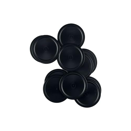 12 Pack 2.5 Inch Air Hockey Pucks for Small Size Table - color: Black