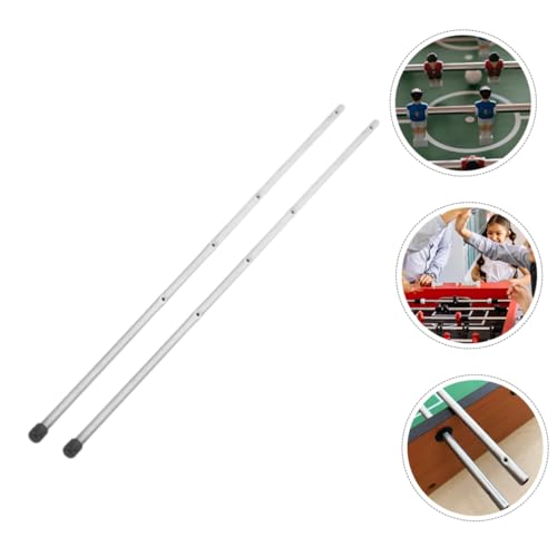 VOSAREA 3pcs Table Soccer Rods Metal Foosball Table Replacement Poles for Adults Boys and Girls Sturdy Operation Rods for Desk Soccer Machine Accessories