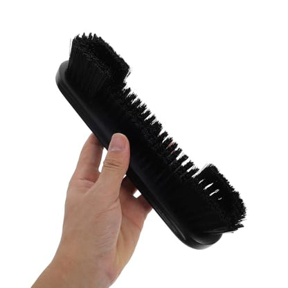Pool Table Brush and Billiard Cleaning Brush Set 2pcs with Wooden Handle for Snooker and Pool Table Maintenance and Felt Cleaning Black