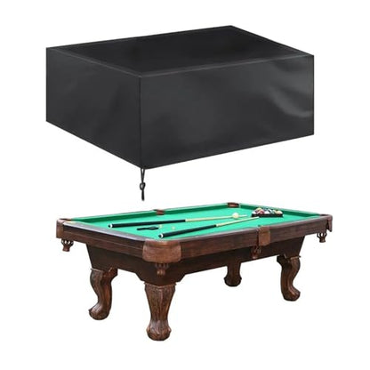 1 Piece Outdoor Full Billiard Ball Solid Color with Drawstring Dust Cover(Black) - color: Black