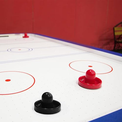 16Pcs Air Hockey Pucks and Paddles, Great Goal Handles Pushers Replacement Accessories for Game Tables(4 Pushers, 4 Pads, 8 Pucks)