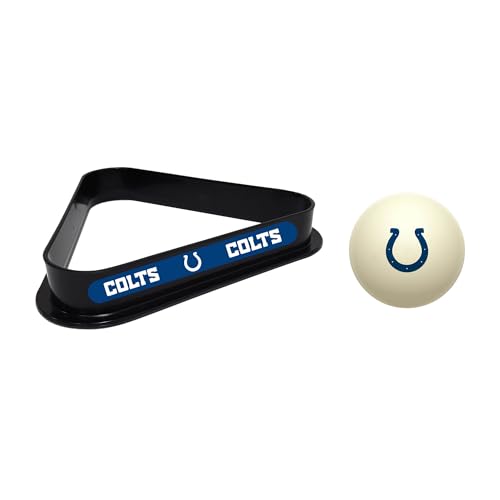 Imperial NFL Cue Ball & Rack Set - color: Indianapolis Colts, White