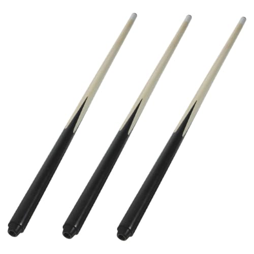 FRCOLOR 3Pcs Mini Wooden Billiard Cue Sticks for Compact Lightweight Pool Cue for Tight Spaces Design Easy to Use for Young Billiards Enthusiasts
