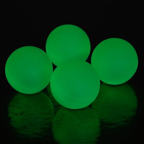 True Glow in the Dark Ping Pong Balls, Durable Lightweight Tennis Ball, Fun Drinking Games, Perfect for Indoor and Outdoor, Game Night, Party Supplies, Set of 6