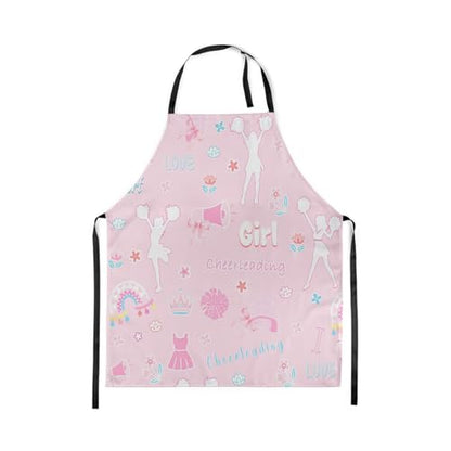 Castle Fairy Boy Soccer Kitchen Apron - color: Pink Cheerleading