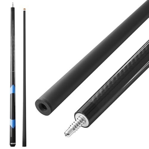 VEVOR Pool Cue, Pool Stick, 58 inch Billiard Pools Cue Stick with Multi-Layer Tip & ABS Connection Ring, Cues Sticks for Professional Pool Table, Bar, Home, Office - style: 1 Piece Pool Stick