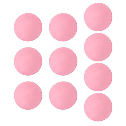 Drfeify EVA Foam Balls, 10pcs 65mm Soft Practice Balls with High Hit and Abrasion Resistance for Indoor Outdoor Training, Kids and Pets Play - color: Roseate