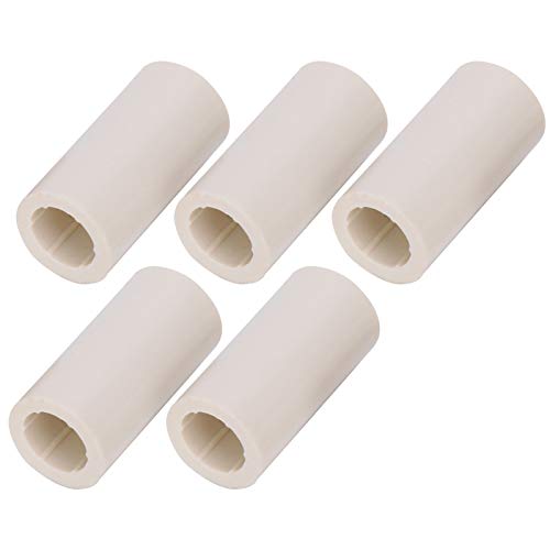VGEBY 40pcs Billiard Cue Ferrules, White Fiber Pool Cue Stick Ferrules Set Rod Repairing Tool Tubes Billiard Accessories - color: as picture shown