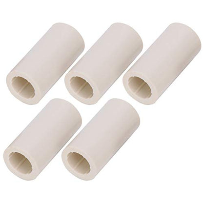 VGEBY 40pcs Billiard Cue Ferrules, White Fiber Pool Cue Stick Ferrules Set Rod Repairing Tool Tubes Billiard Accessories - color: as picture shown