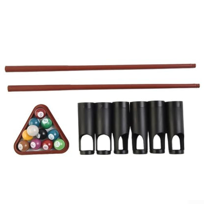 Tabletop Pool Set, Billiards Game for Family Game Night, Portable Snooker Table with and Balls, Desktop Pool Toy for and - color: L
