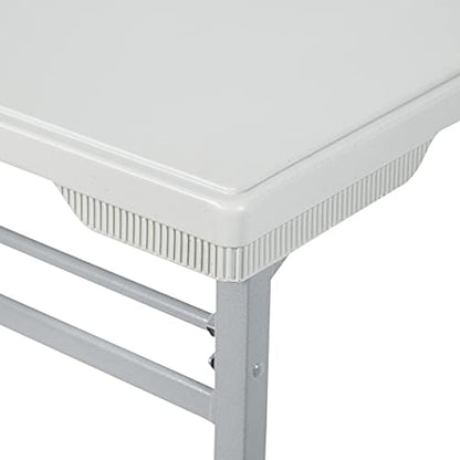 Office Star Resin Multipurpose Rectangle Folding Training Table for Home or Office, 5.87 Feet Long Light Gray