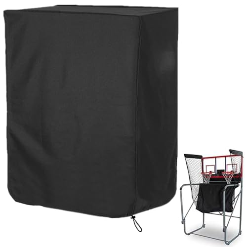 Arcade Basketball Game Cover Waterproof Home Dual Shot Electronic Basketball Arcade Hoop Game Covers for Indoor Outdoor 51x25x80.5in Black