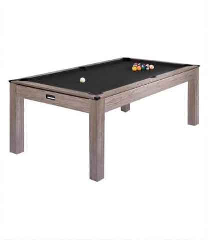 7 Foot Pool Table, Engineered Wood, 84" Billiard Tables with Black Felt for Game Room Home Office, - color: Black