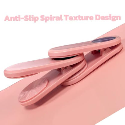 Silent Chalk Holder,Billiards Magnetic Square & Round Pool Cue Chalk Holder,Pool Cue Chalk Holder - color: Pink