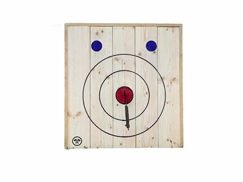 Leaning Axe and Knife Throwing Target - Tomahawk Targets