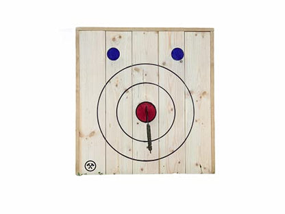 Leaning Axe and Knife Throwing Target - Tomahawk Targets