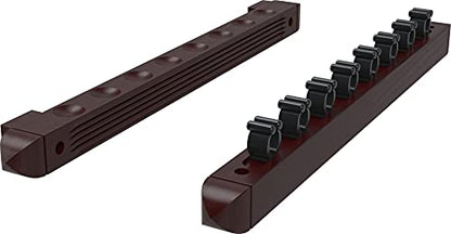 Fat Cat 2-Piece Wall Mounted Hardwood Billiard/Pool Cue Rack,