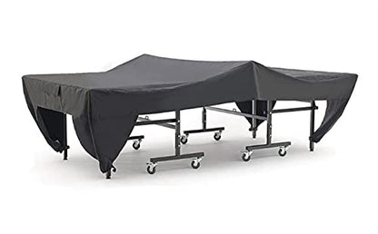 Icegrey Ping Pong Table Dust Covers Oxford Fabric Waterproof Outdoor Rain Wind Sun UV Resistant Heavy Duty Tennis Table Storage Cover Black 280x152x76cm - color: Black