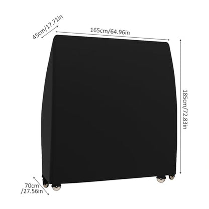 Ping Pong Table Cover Waterproof Ping Pong Table Cover Indoor/Outdoor Heavy Duty Polyester 165 x 70 185cm