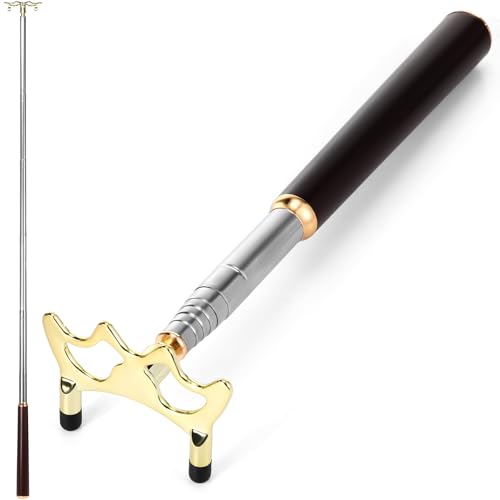 Skylety Pool Cue Snooker Stick Pool Table Accessories Retractable Billiards Cue Rest with Removable Brass Bridge Head - style: Low Bridge Head