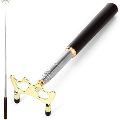 Skylety Pool Cue Snooker Stick Pool Table Accessories Retractable Billiards Cue Rest with Removable Brass Bridge Head - style: Low Bridge Head