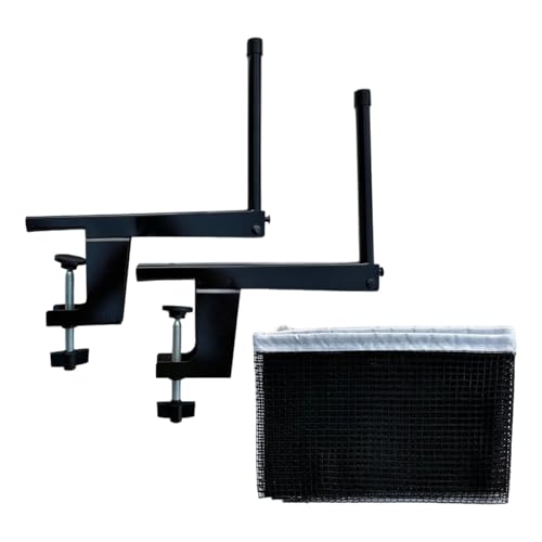 kowaku Pingpong Net with Clamps Parts Professional Accessories Table Tennis Net Clamp Post Set for Practicing Playground Home Indoor