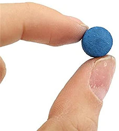 50pcs/lot 9mm/10mm/11mm/12mm/13mm Blue Billiard Pool Cue Tips Hardness in M Billiard Snooker Cue Stick Tip Billiard Accessories Master Tip for Black Ball Club (Blue, 11mm) - size: 11mm