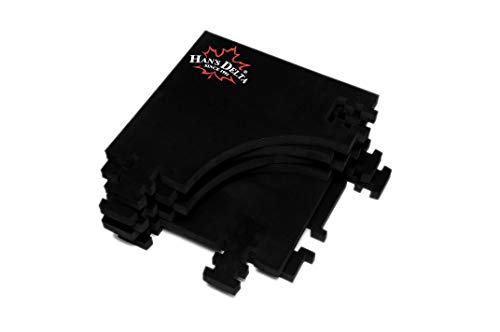 HAN'S DELTA Professional Dartboard Backboard Surround Wall Protector - color: Black Large Square
