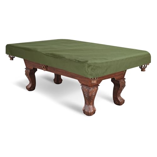 PATIKIL Billiard Pool Table Cover 9 Feet, Oxford Waterproof Outdoor Indoor Dustproof Billiard Table Cover Billiards Accessories for Protecting Pool Table Home Club Bar, Green - color: Grey, size: 9 Feet
