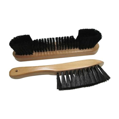 2Pcs Billiard Table Brush Wood Handle Deep Clean Corners Pool Felt Cleaner Rail Set for Pool Tables and Cabinets