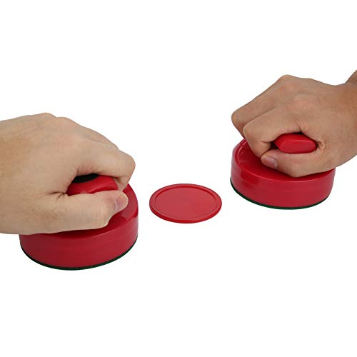 GOTOTOP Air Hockey Pucks and Pushers Hockey Game Table 94mm Slider Pusher Set with 4 Pucks Accessories Large Size Table Game Gift