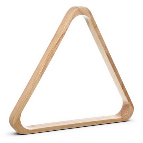 Solid Wood Pool Ball Rack, Billiard Ball Triangle Rack 2-1/4" for 15-Ball, Pool Table Balls Holder Positioning Frame