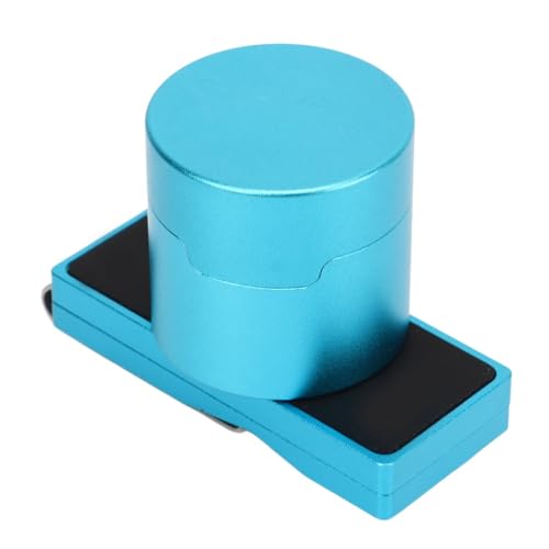 Magnetic Pool Chalk Holder Set,Aluminum Alloy Pool Cue Chalk Holder Case with Fixed Clip,Portable Snooker Billiard Chalk Box Accessories for Pants Pocket or Bag