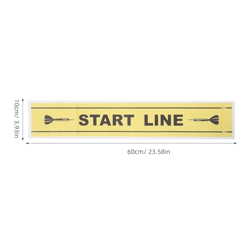 2pcs Dart Toe Line Floor Marker Sticker, Dart Throw Line Sticker, Waterproof PVC Decal for Game Room Home Bar Dartboard Accessories