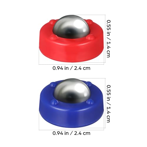 Abaodam 16Pcs Mini Shuffleboard Pucks for Tabletop Game, Replacement Shuffleboard Pucks and Rollers Set for Indoor, Curling Sliders Beads Game Equipment Accessories for Family Fun, 0.94 Inch