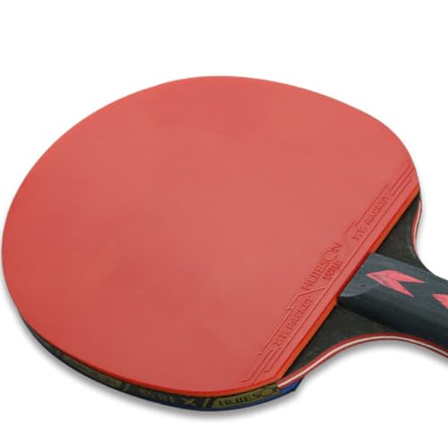 BESPORTBLE 2pcs Star Carbon Fiber Table Tennis Racket with Double Pimples for Teenagers Lightweight Design Horizontal Grip for Enhanced Control and Comfort