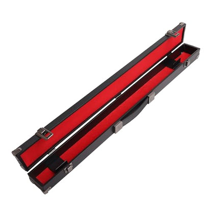 GSE Games & Sports Expert Billiard Pool Cue Stick Hard Box for 2-Piece Pool Cue Stick, Billiard Carrying Case Holds 1 Butt and 1 Shaft - color: Red