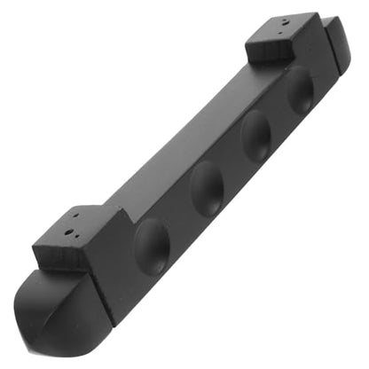 Alipis Wall-Mounted Pool Cue Rack 4-Hole Wooden Billiard Cue Holder Set of 2 Black Multi-Cue Storage for Pool Table Accessories